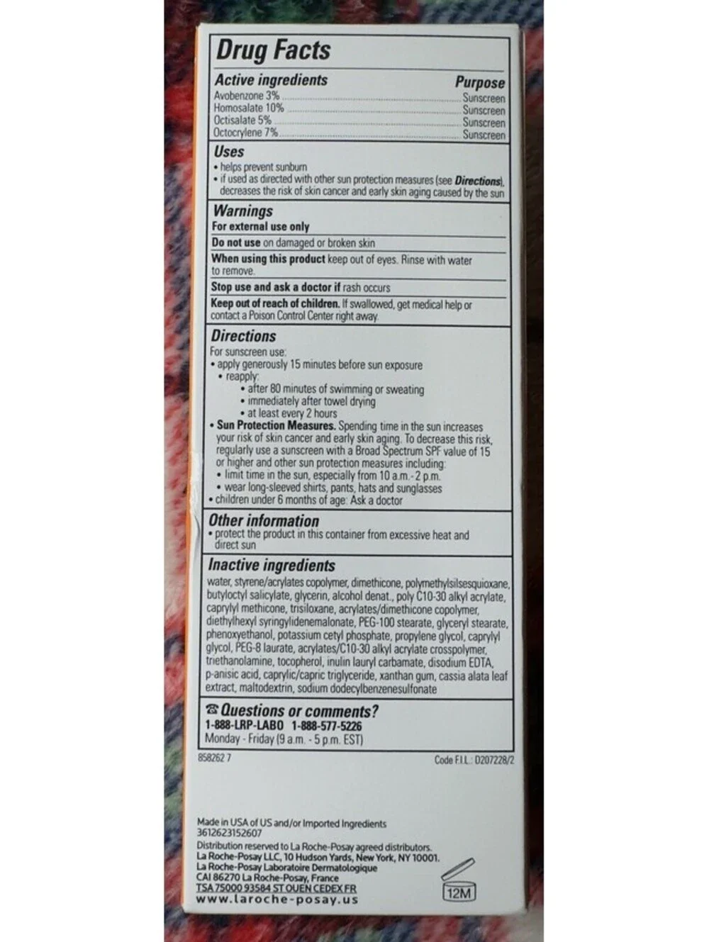 LA ROCHE POSAY - ANTHELIOS - MELT IN MILK SUNSCREEN - SPF 60 -3 OZ 2029